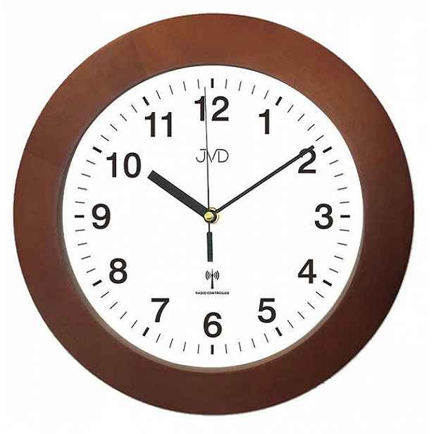 Dřevěné Nástěnné Hodiny Jvd RH2226.41 DCF77 33 cm