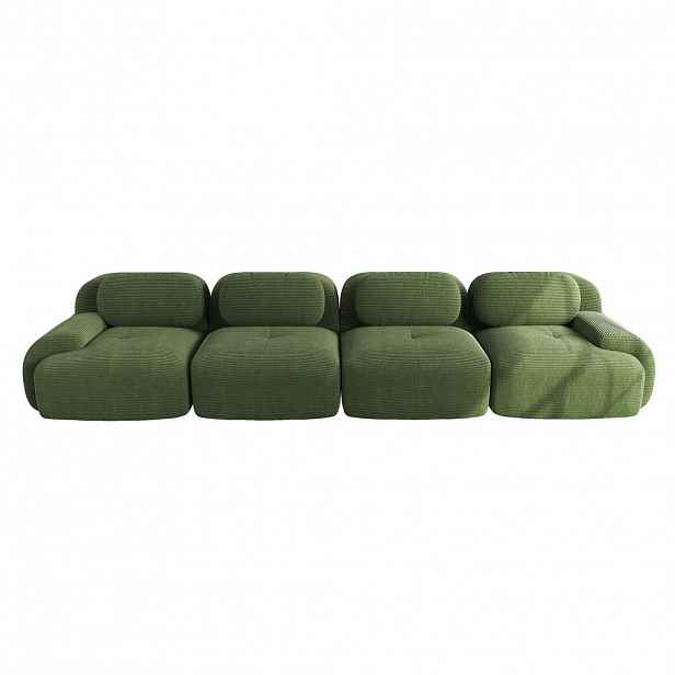 SEDACÍ SOUPRAVA 4-místná 388/103/75 cm Zelená