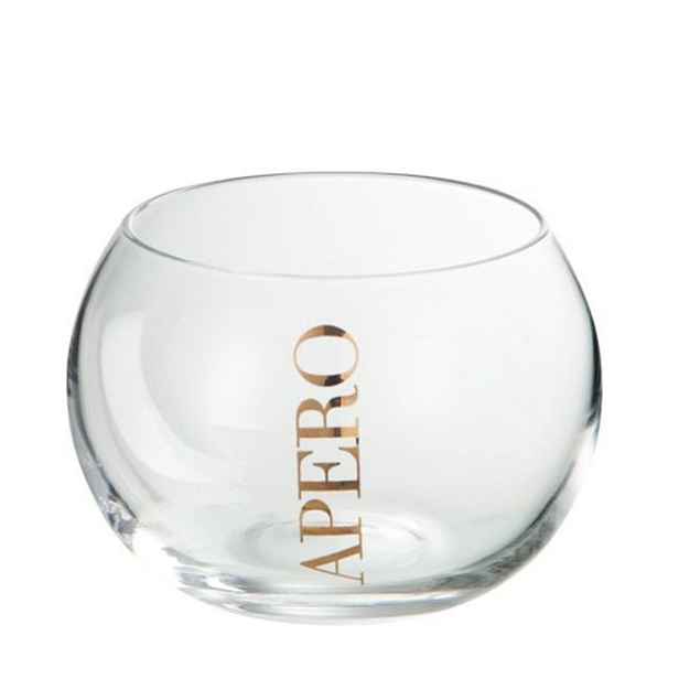Sklenička na drink Apero Golg  - Ø 10*7 cm J-Line by Jolipa