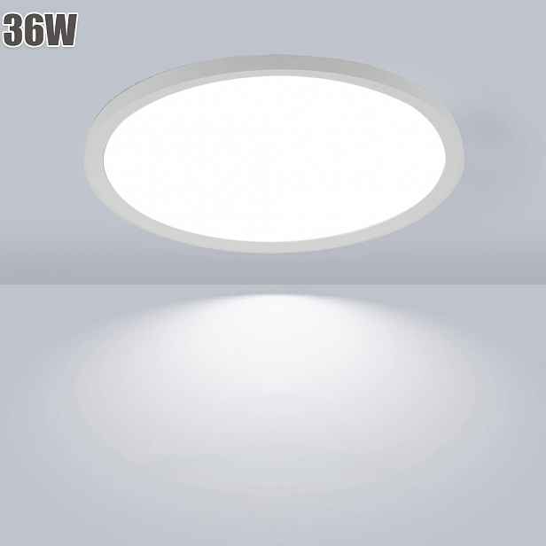 TEMU LED stropní svítidlo 36W studená bílá (6500K) kulaté D365mm moderní povrchově montované stropní svítidlo pro obývací pokoj, chodbu, kuchyň,
