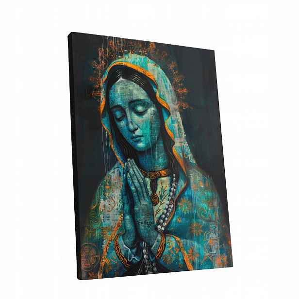 Obraz na plátně Moderní Ikona Matky Boží Marie pro dům, obývací pokoj, pokoj, 60x80 cm