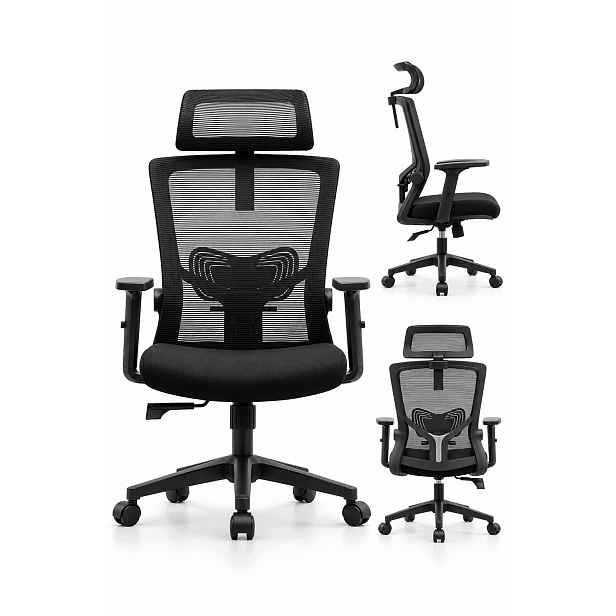 Kancelářská židle Ergonomická otočná herní židle s nastavitelnou hmotností 120 kg