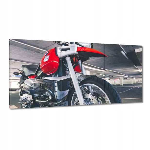 Obrazy 120x60 Červený motocykl Bmw