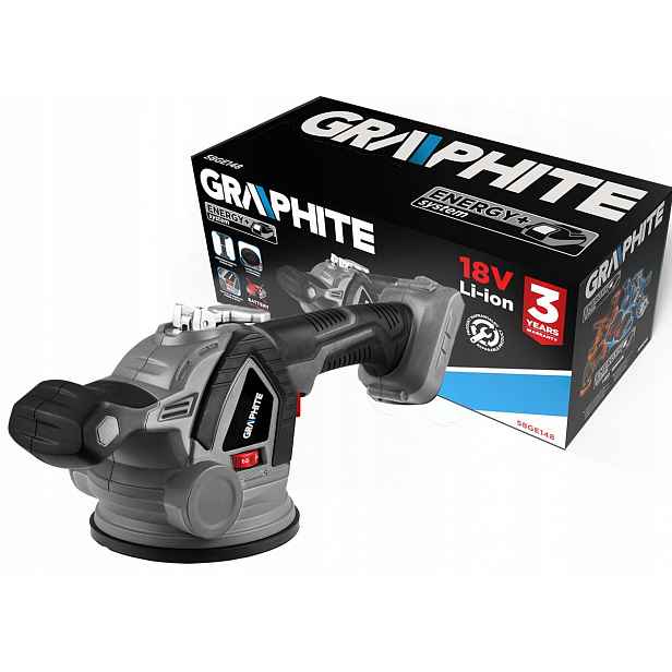 Přísavka pro akumulátorové destičky 18V 130 mm bez akumulátoru Graphite