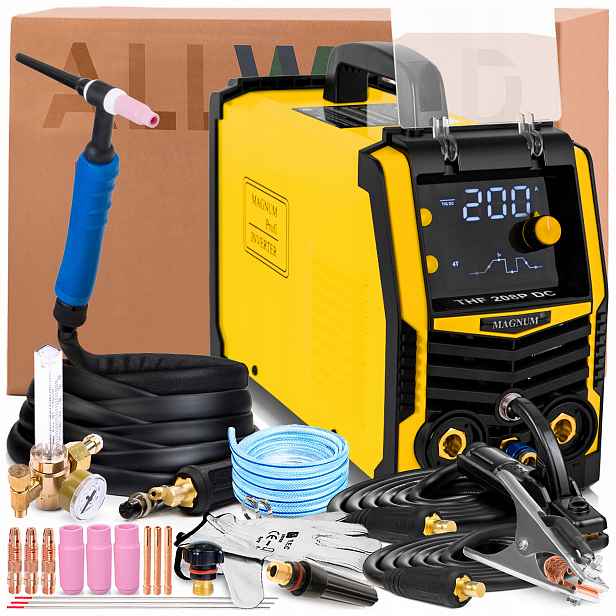 Svářečka Magnum Thf 208P Tig DC 230V 200A Pulzní Bodové Svařování Mma 2T/4T