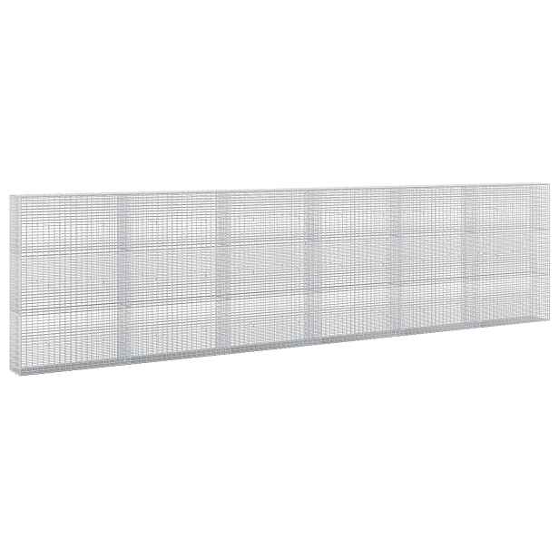 vidaXL Gabion s drátem 5 mm a síťkou 5x2,5 cm 600x30x150 cm