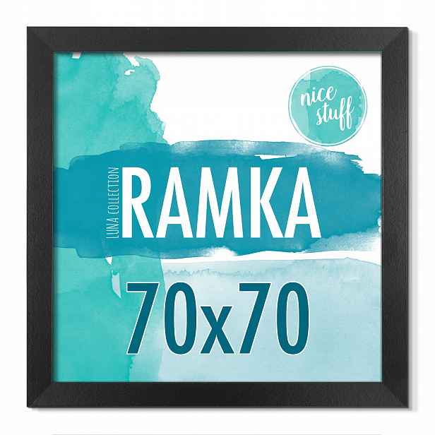 Rámeček 70x70 Rámeček na fotografie 70x70 rámy na fotky černý černé Mdf rám