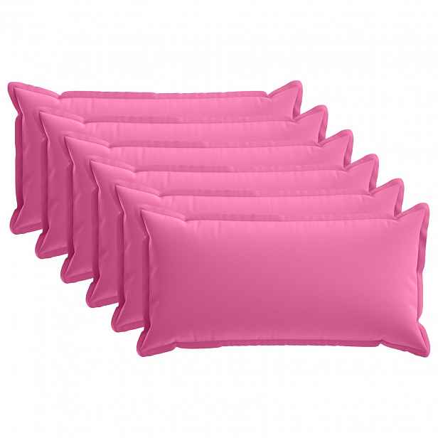 vidaXL Povlak na polštář 6 ks HOUTEN Růžová 40 x 70 cm Polyester