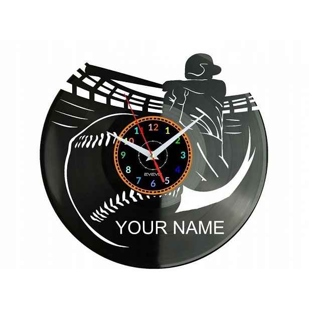 Baseball Vaše jméno Nápad na Dárek Nástěnná Dekorace z vinylové desky