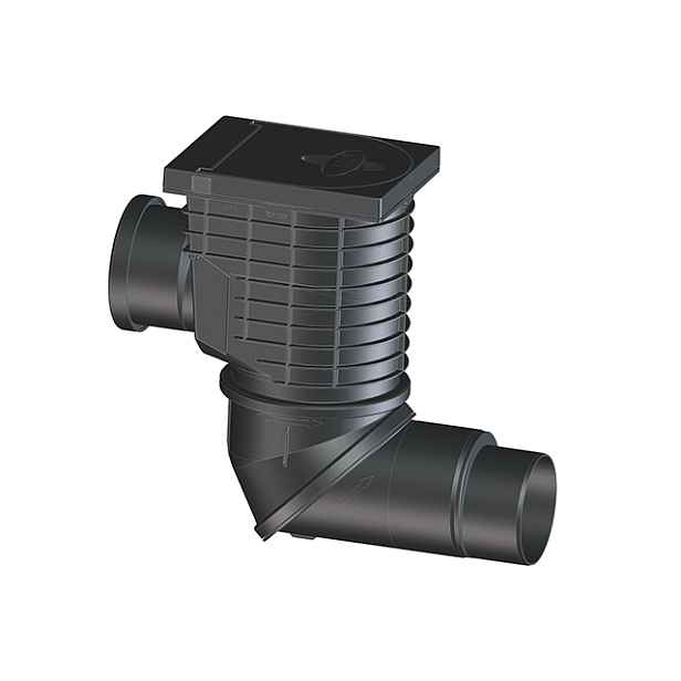 Lapač střešních splavenin HL600NHO DN100/125 s kloubem s bočním přítokem