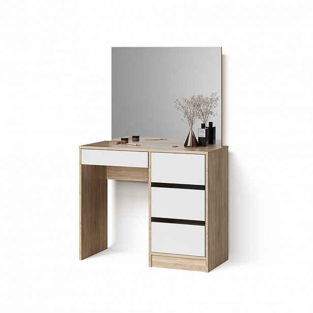 Livinity® TOALETNÍ STOLEK Imola Sonoma 90 cm se zrcadlem
