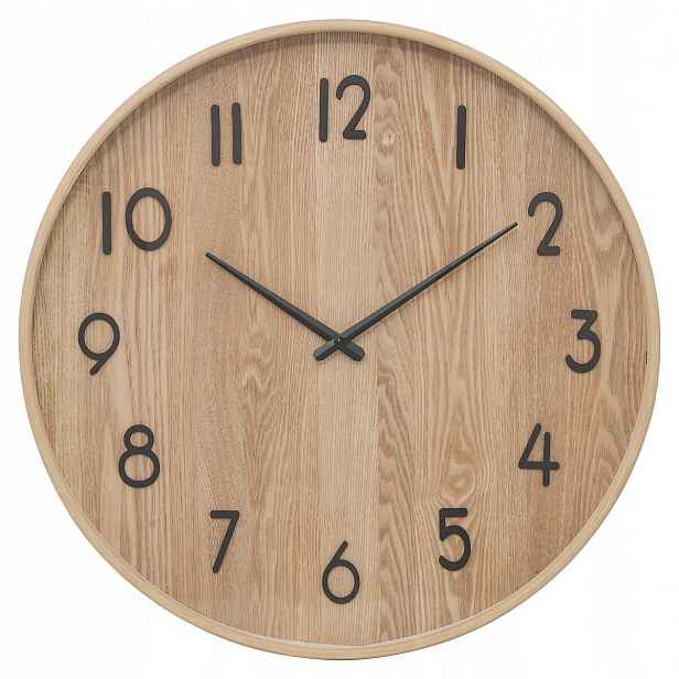 Nástěnné Hodiny Kulatý Hnědé Elegantní Do Obývacího Pokoje Ivana Průměr 55 cm Ozdobné
