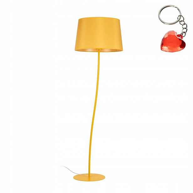 Stojací podlahová lampa Nicola Žlutá Zlatá 1xE27 Kov 15W 44cm Tk Lighting