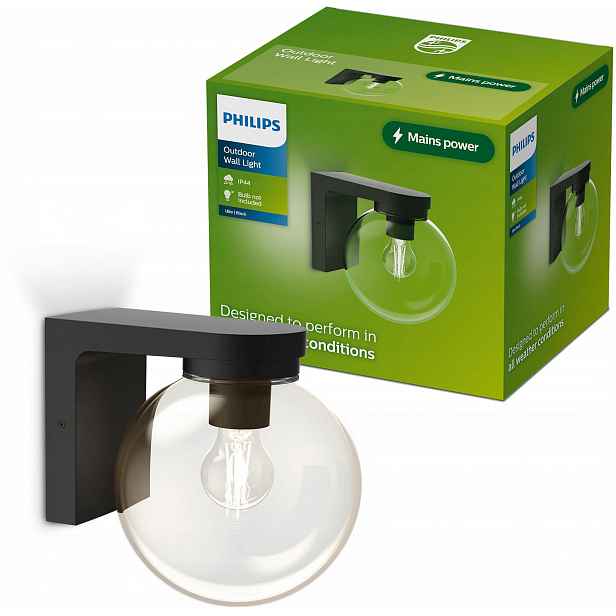 Venkovní nástěnné svítidlo Philips Ulio Fasádní lampa E27 Led Zahradní nástěnná