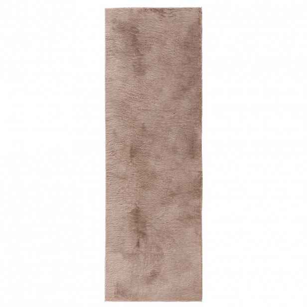 benuta UMĚLÉ kožíškové koberce Furry Taupe 70x200 cm