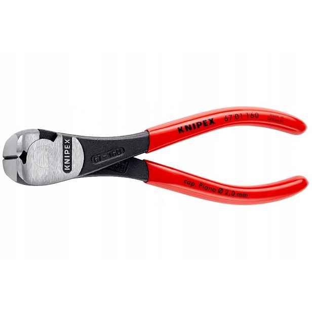 Čelní kleště zesílené Knipex 160 mm 64 Hrc s vysokým převodovým poměrem Najder