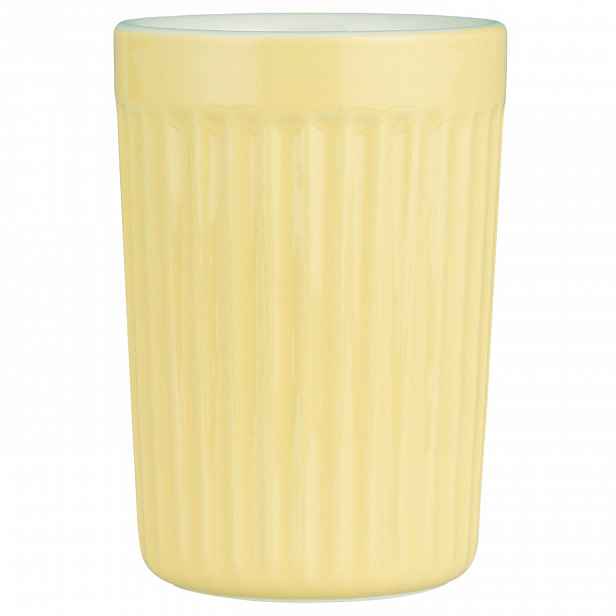 IB Laursen Keramický hrnek s vroubky ESPRESSO MYNTE LEMONADE 100 ml žlutý