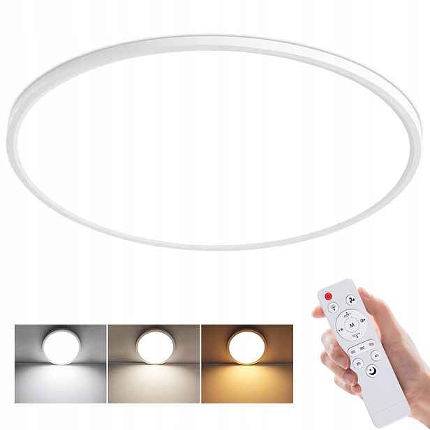 stropní svítidlo Led Stropní Svítidlo Bílá Čtverec Moderní 24W S Kulatý Dálkovým Ovládáním