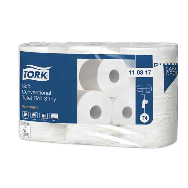 TORK jemný 3vrstvý toaletní papír konvenční role (bal.7x6ks) 110317