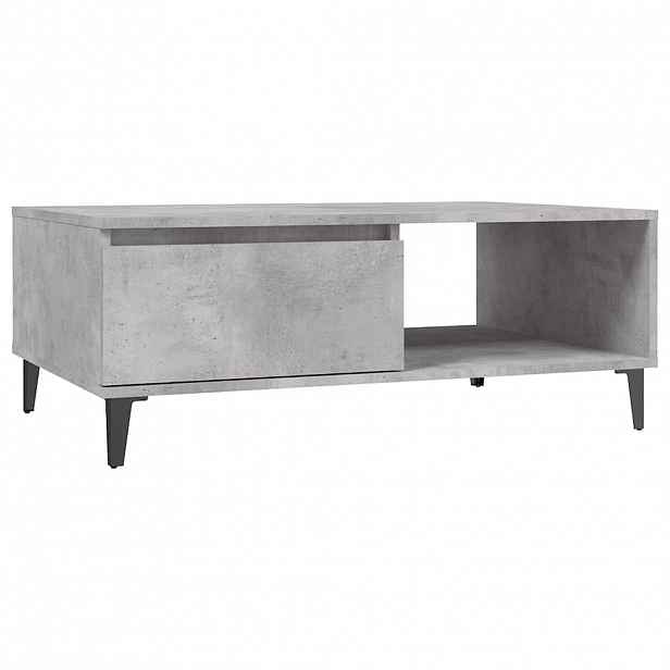 vidaXL Konferenční stolek betonově šedý 90x60x35 cm kompozitní dřevo
