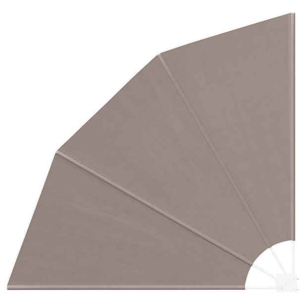 vidaXL Zástěna na balkon 160 x 160 cm Polyester a ocel Taupe