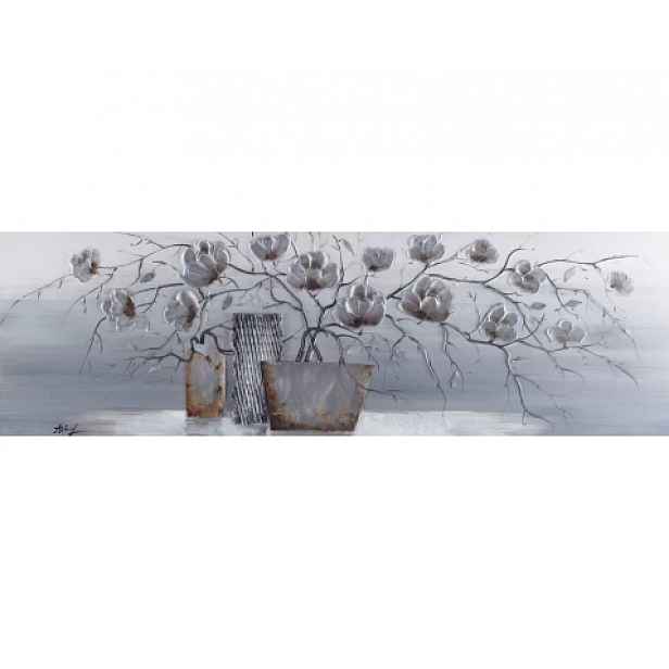 Ručně malovaný obraz Dekorativní zátiší 120x40 cm, olejomalba