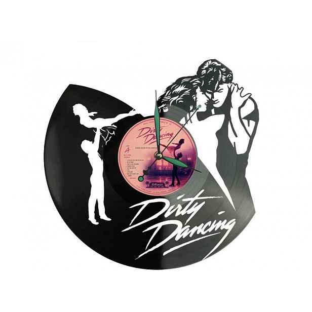 Dirty Dancing Vinyl Nástěnné hodiny Vinylová deska Unikátní dekorace pro fanoušky