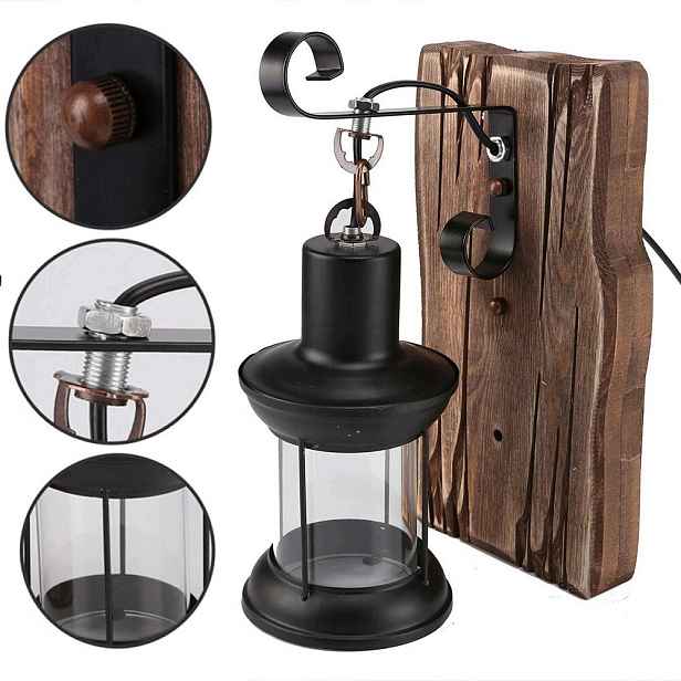 E27Retro Industrial Nástěnné svítidlo Vintage Zahradní osvětlení Rustikální světlo