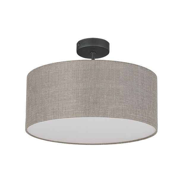 Stropní Svítidlo na omítku Rondo Lněná šedá 4xE27 40 cm Salon Tk Lighting