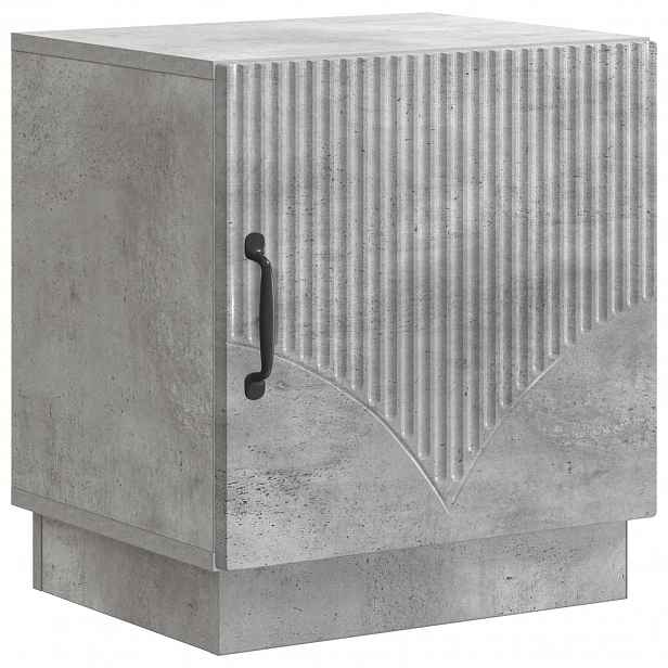 vidaXL Noční stolek Betonově šedá 43 x 34,5 x 47 cm Kompozitní dřevo