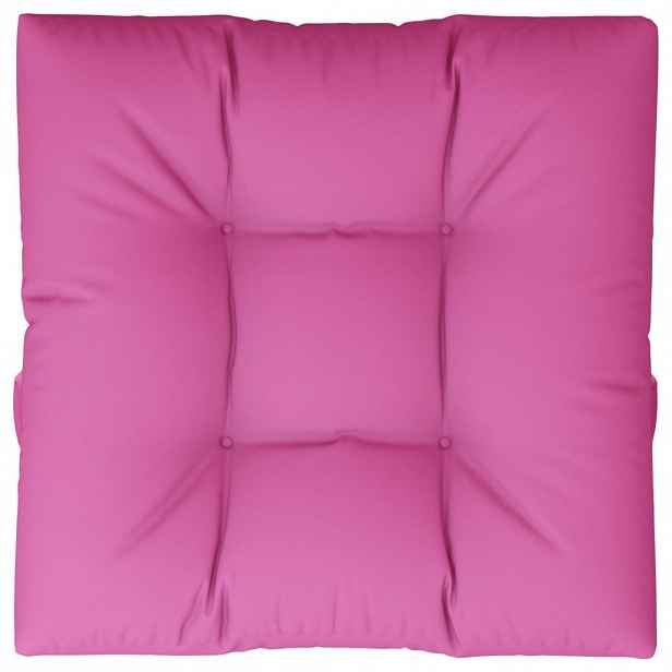 vidaXL Poduška na palety růžová 70 x 70 x 12 cm textil