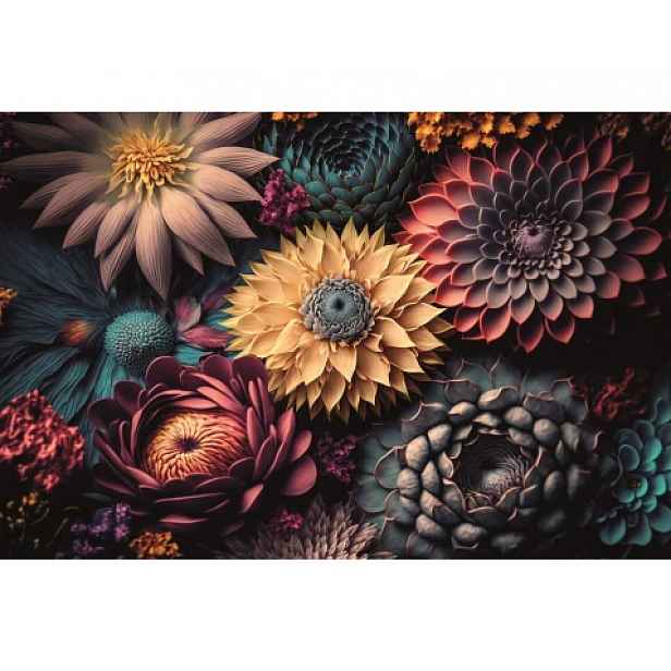 Obraz na plátně Sametové květiny vintage, 90x60 cm