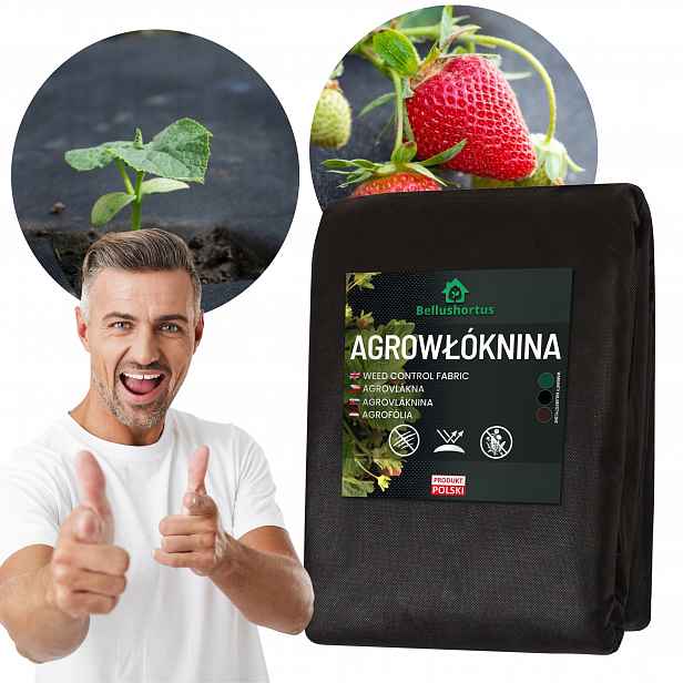 Agrotextilie Černá Uv 1,1 m x 40 m Proti Plevelům Na Plevel Hrubá 100 G