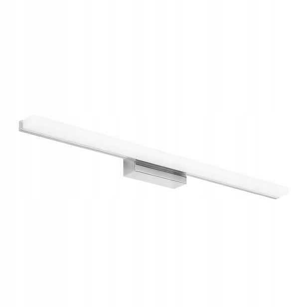 Lineární Led nástěnné svítidlo 80 cm Chrom Nástěnná Led lampa Stříbrná Nad Zrcadlo Postel