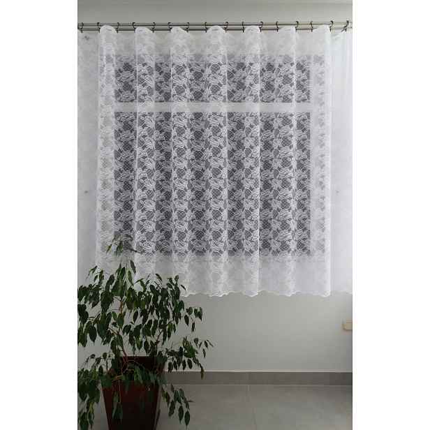 Mg Záclona žakár 586/10 Bílá 250X250 cm Hotová S Páskou M