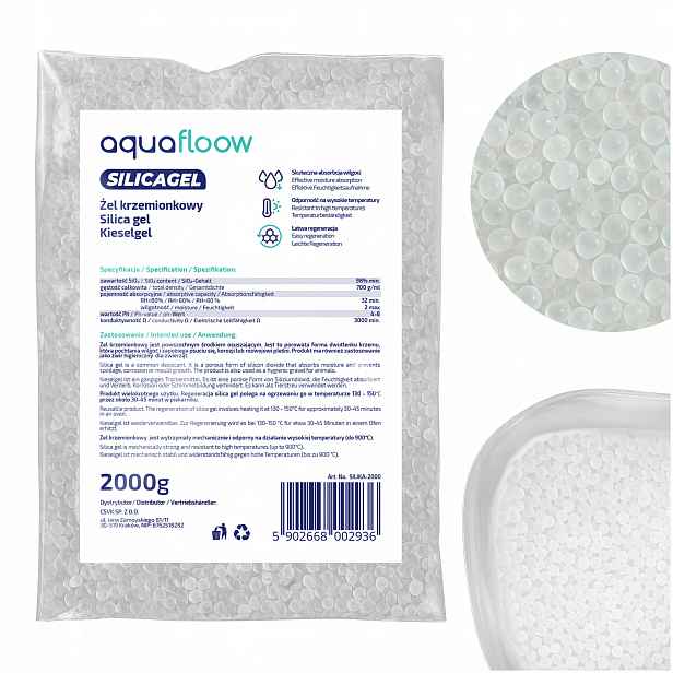 Silikagel 2 kg Gel Pohlcovač vlhkosti, vysoušedlo