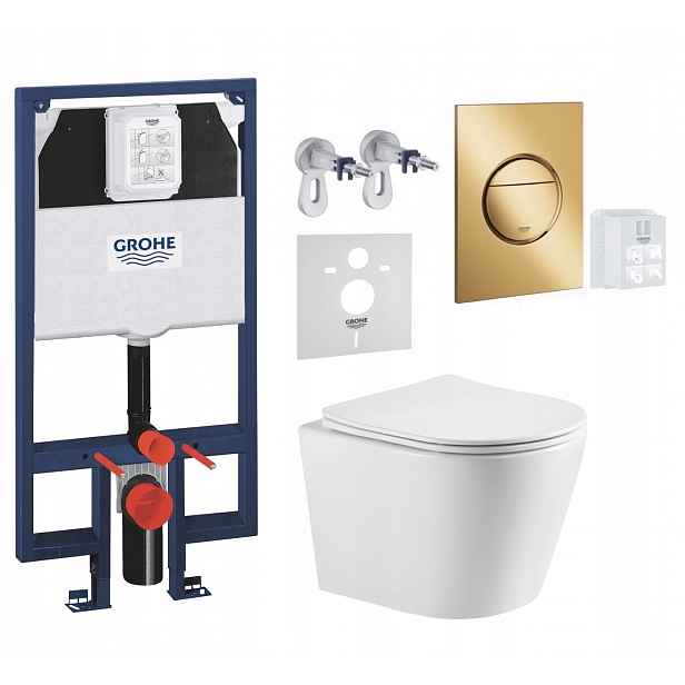 7v1 Podomítkový Wc Set Stelaz Grohe Slim Wc Mísa Tornado Tlačítko