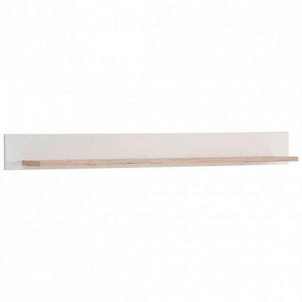 Landscape NÁSTĚNNÁ POLICE, šedá, barvy dubu, 147/16/22 cm - 002737043505