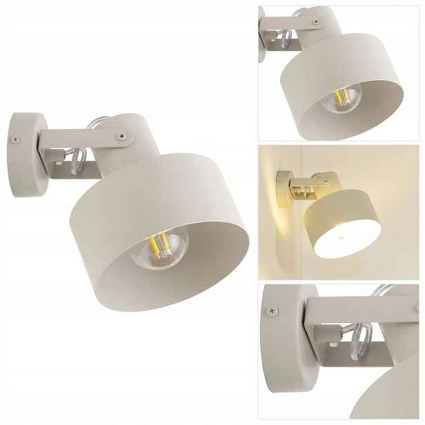 Reflektorová lampa Rif béžová s pohyblivým světelným zdrojem Sigma Lighting