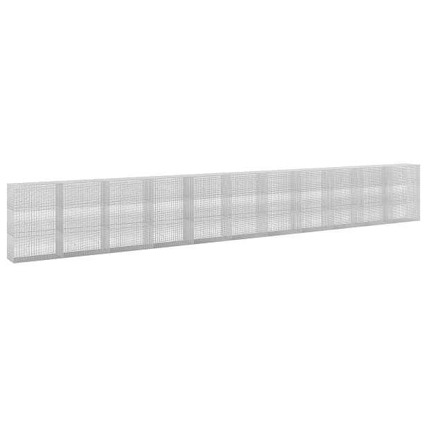 vidaXL Gabion s drátem 5 mm a síťkou 5x2,5 cm 1100x50x150 cm