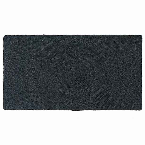 vidaXL Kusové koberce Tmavě šedá 60 x 110 cm juta