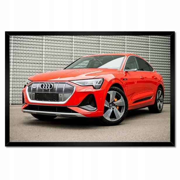 Plakáty v rámu 60x40 Červené Audi e-tron