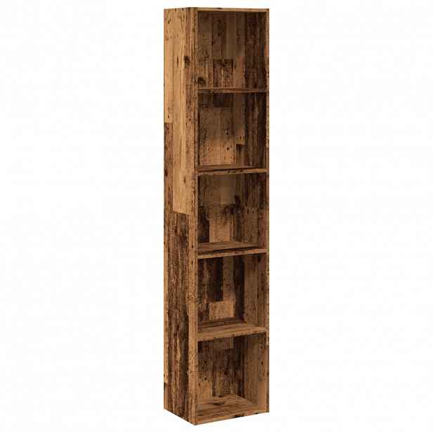 vidaXL Knihovna old wood 40 x 30 x 189 cm kompozitní dřevo