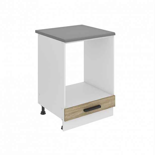 B BELINI GROUP KUCHYŇSKÁ SPODNÍ SKŘÍŇKA 60 cm, SDP, s pracovní deskou, bez dvířek, se zásuvkami, Dub Sonoma