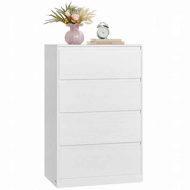 Komoda Kailyn 4 zásuvky 60 x 97 x 40 cm bílá