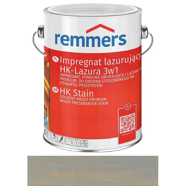 Remmers Hk-lasur impregnace dřeva 0,75L Šedá vodní