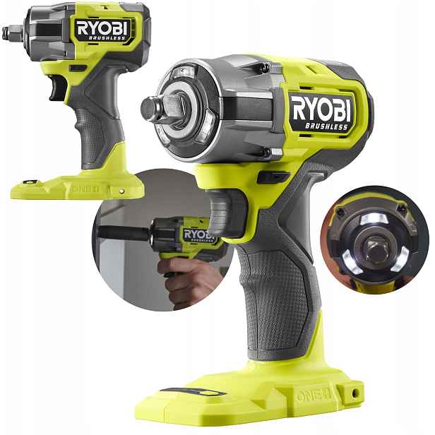 Ryobi Úderový Klíč 450Nm 1/2" Bezkartáčový 18V One+ RIW18CBL-0
