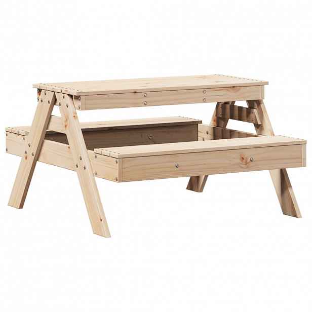 vidaXL Piknikový stůl pro děti 88 x 97 x 52 cm masivní borové dřevo
