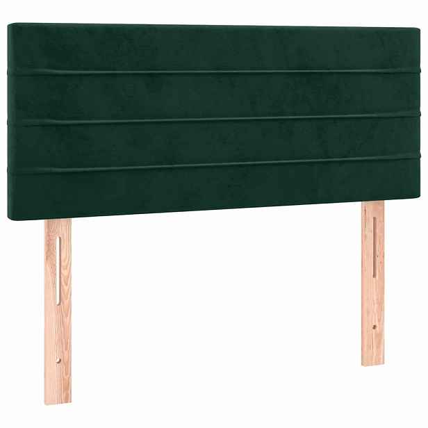 vidaXL Čelo postele tmavě zelené 80 x 5 x 78/88 cm samet