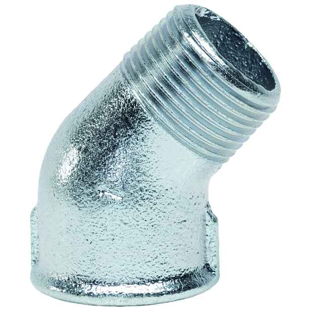 Koleno 45° pozinkované č. 121 1/2" MF